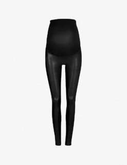 Spanx Mama Faux-leather Leggings