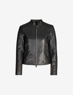 Reiss Allie Leather Motorcycle Jacket