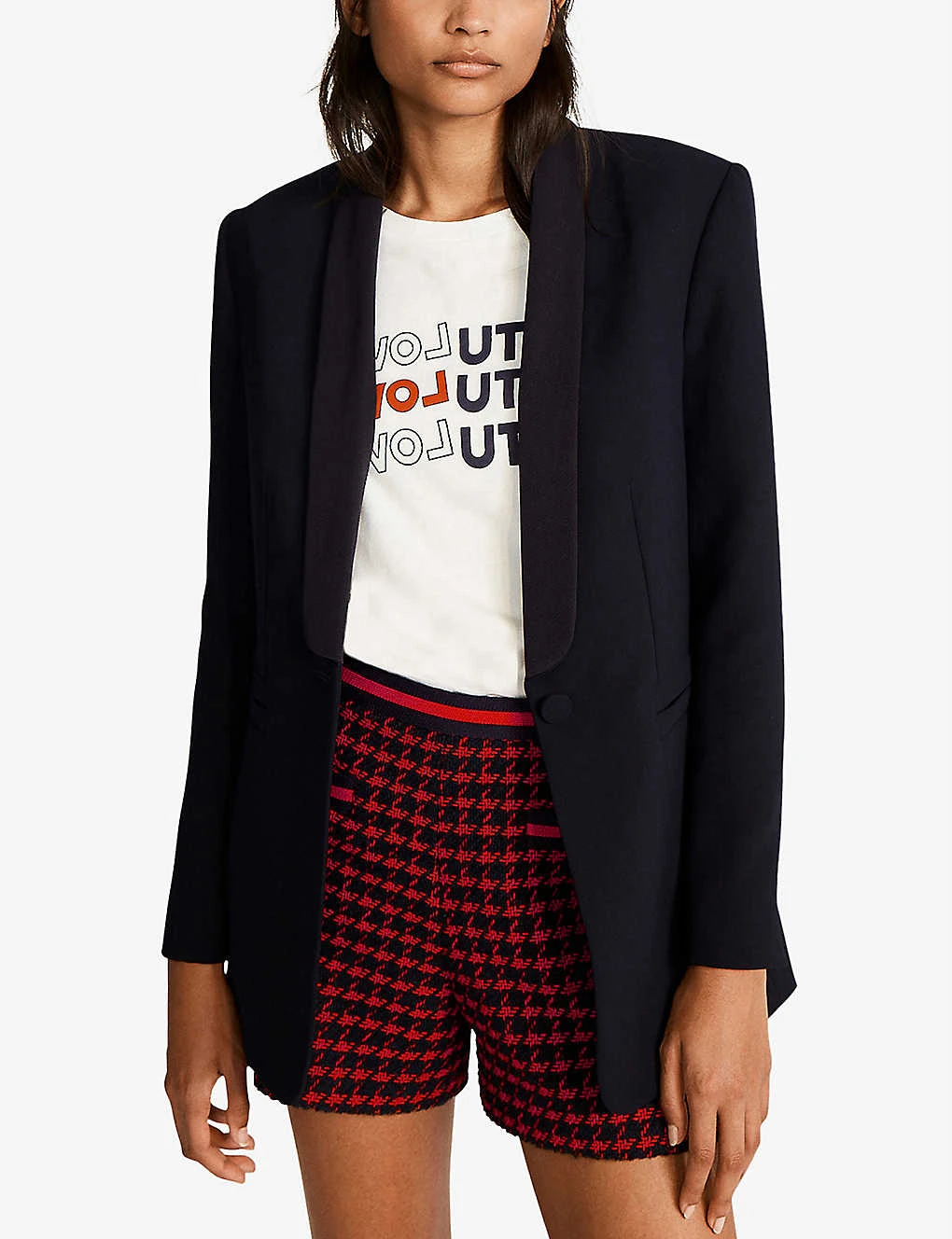 CLAUDIE PIERLOT Slim-fit Single-breasted Twill Blazer - Image 2