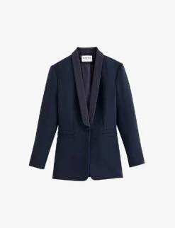 CLAUDIE PIERLOT Slim-fit Single-breasted Twill Blazer