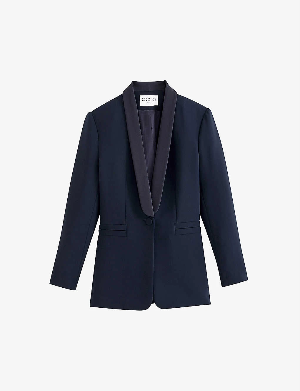 CLAUDIE PIERLOT Slim-fit Single-breasted Twill Blazer