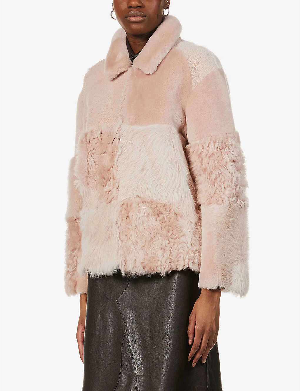 Whistles Hema Contrast-panel Shearling Coat - Image 2