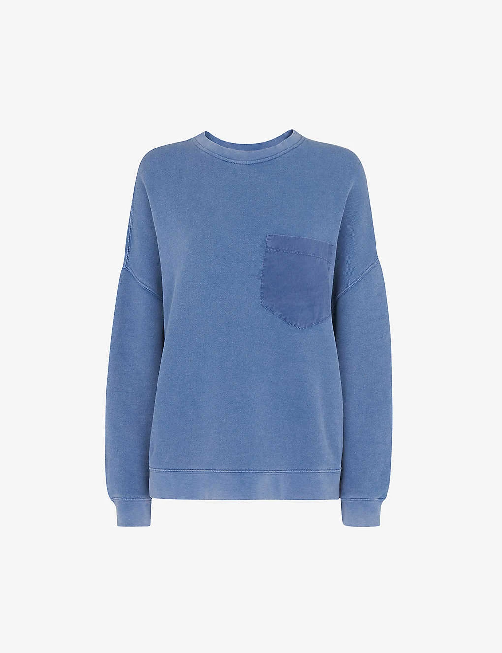 Whistles Patch-pocket Denim Sweatshirt