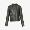 Whistles Agnes Zip-through Leather Biker Jacket