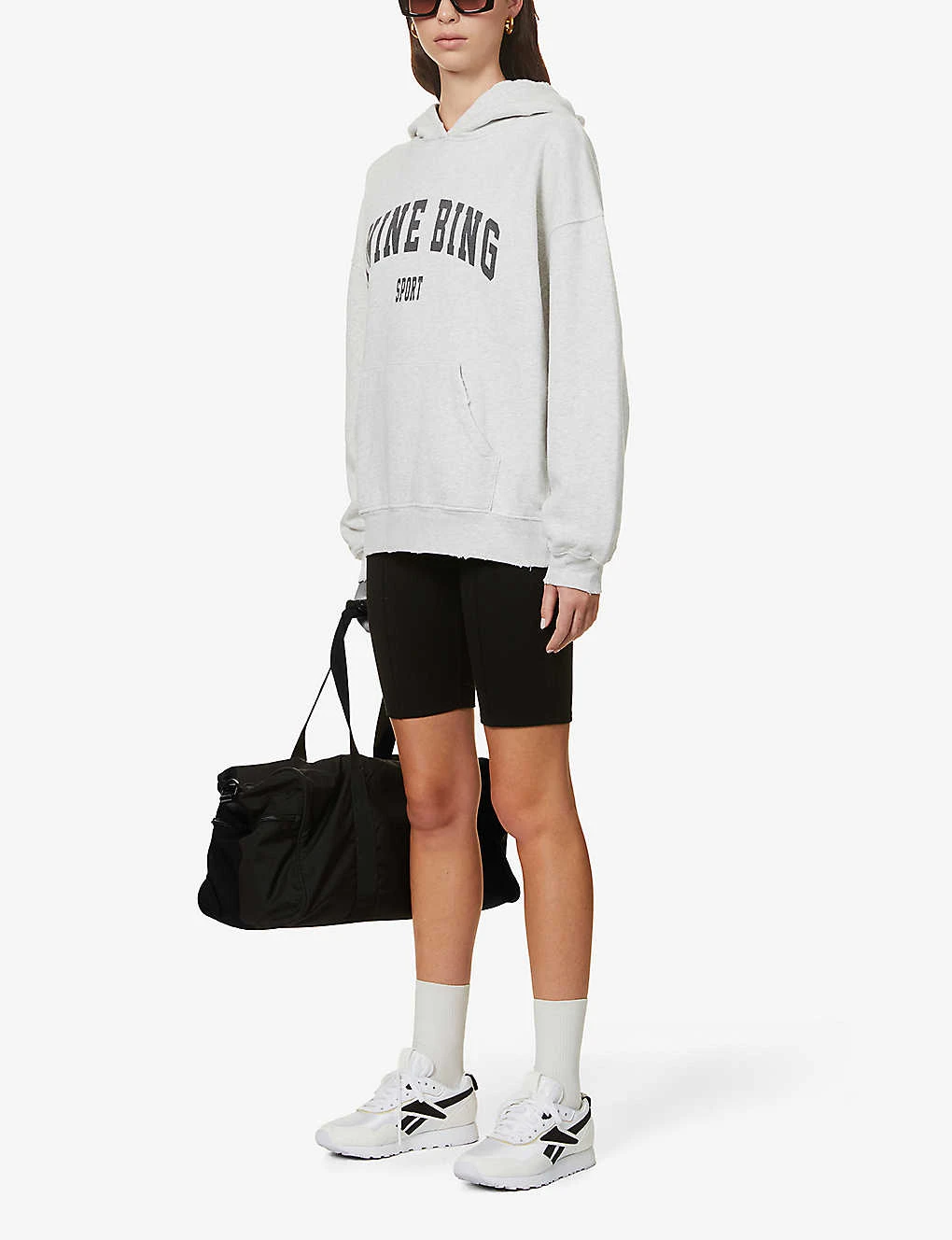 ANINE BING Harvey Logo-print Cotton-jersey Hoody - Image 2