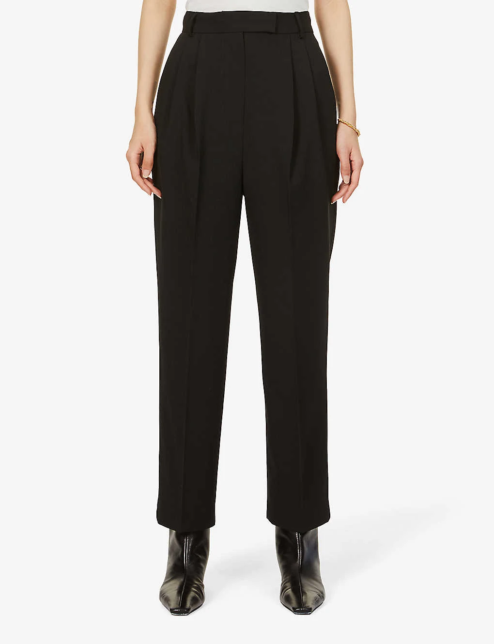 Bea High-rise Tapered Stretch-twill Trousers - Image 3