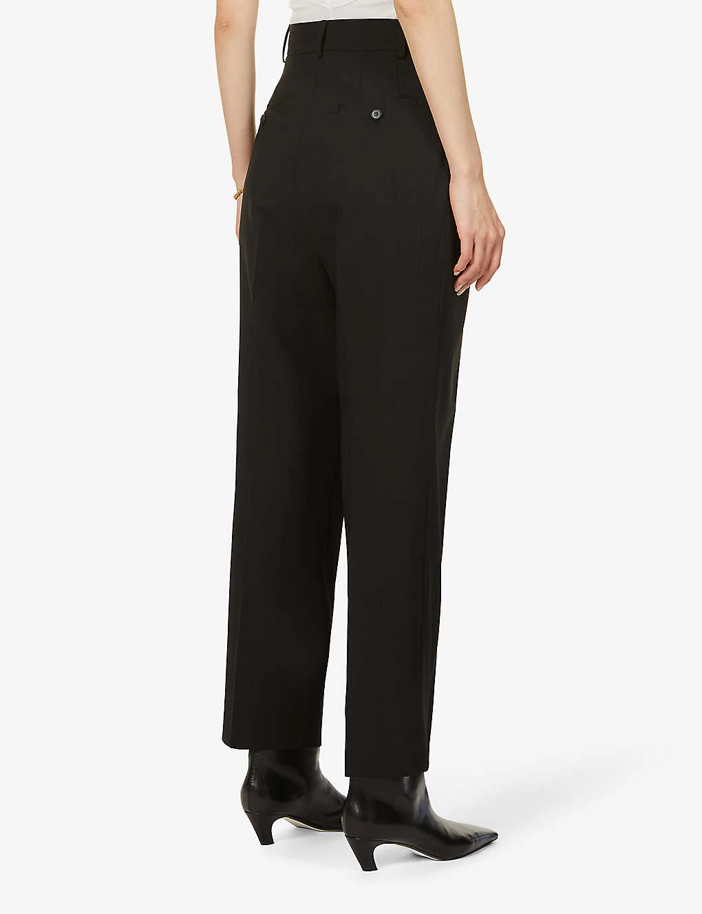 Bea High-rise Tapered Stretch-twill Trousers - Image 4