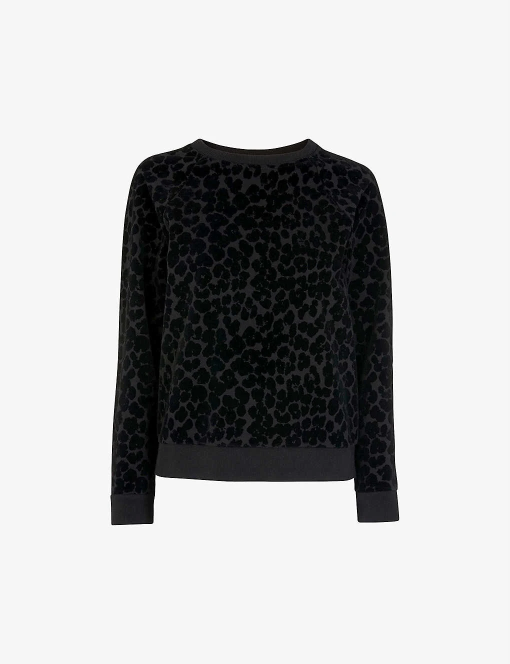 Whistles Smudge Animal-print Cotton Jumper