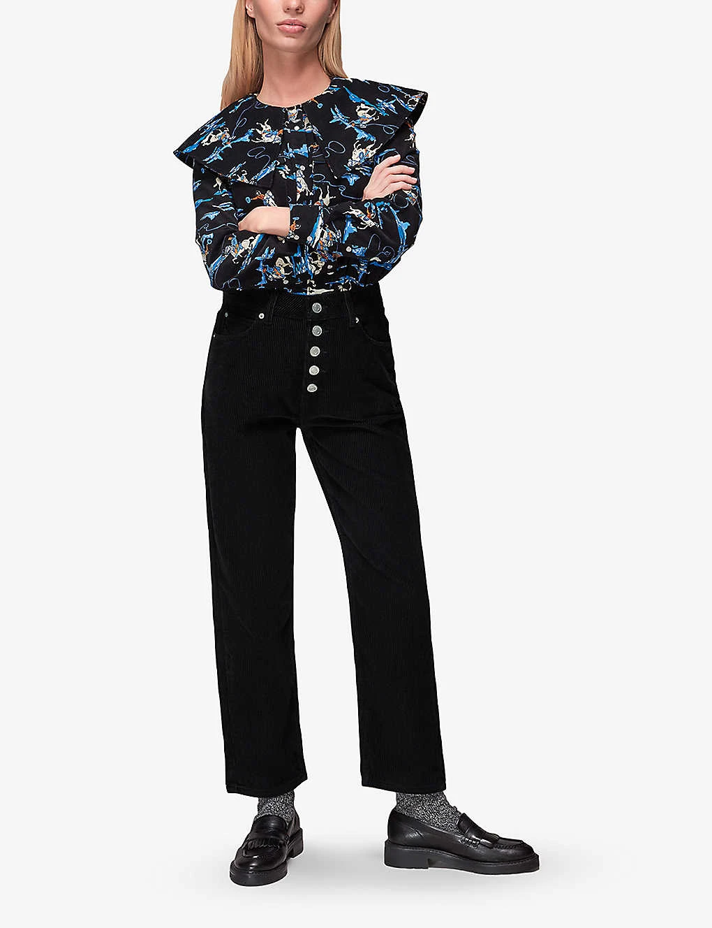 Whistles Hollie Straight-leg High-rise Organic-cotton Jeans - Image 2