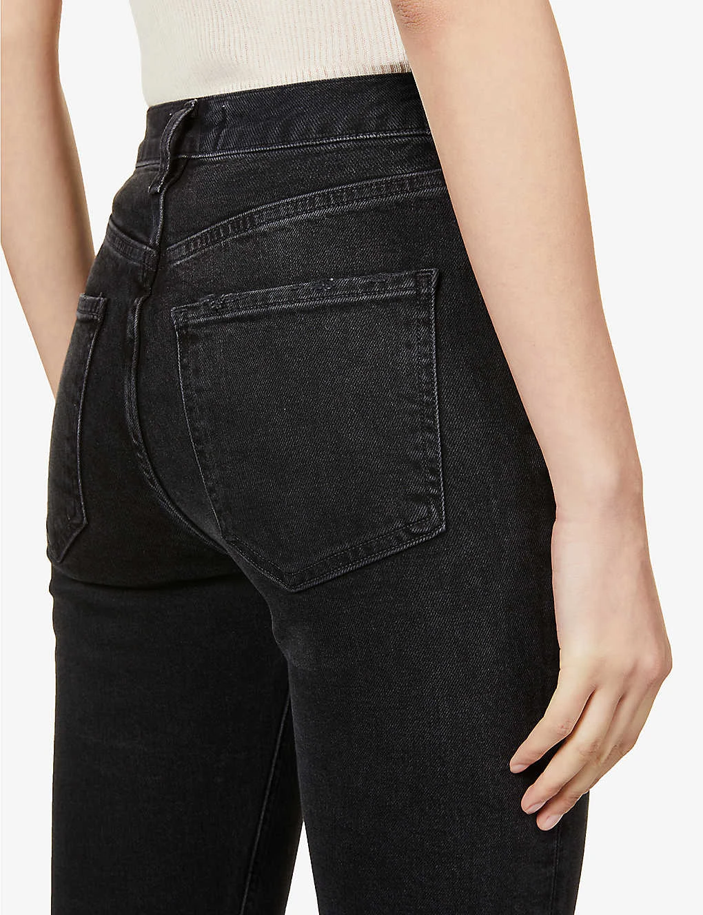 AGOLDE Riley High-rise Straight-leg Stretch Organic-cotton-blend Denim Jeans - Image 6