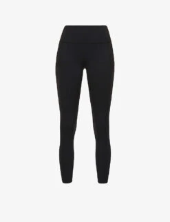 Lululemon Fast And Free Drawstring-waist High-rise Stretch-knit Leggings