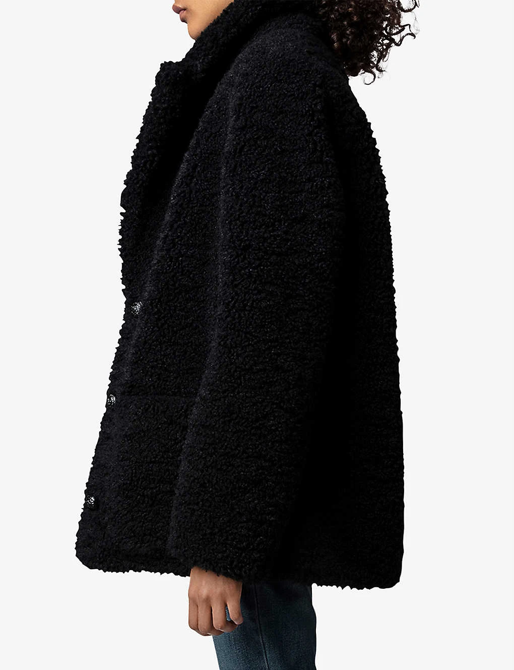 Zadig & Voltaire Fleur Collared Faux-fur Coat - Image 3