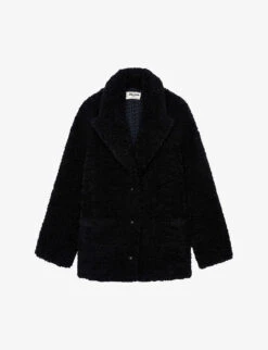 Zadig & Voltaire Fleur Collared Faux-fur Coat