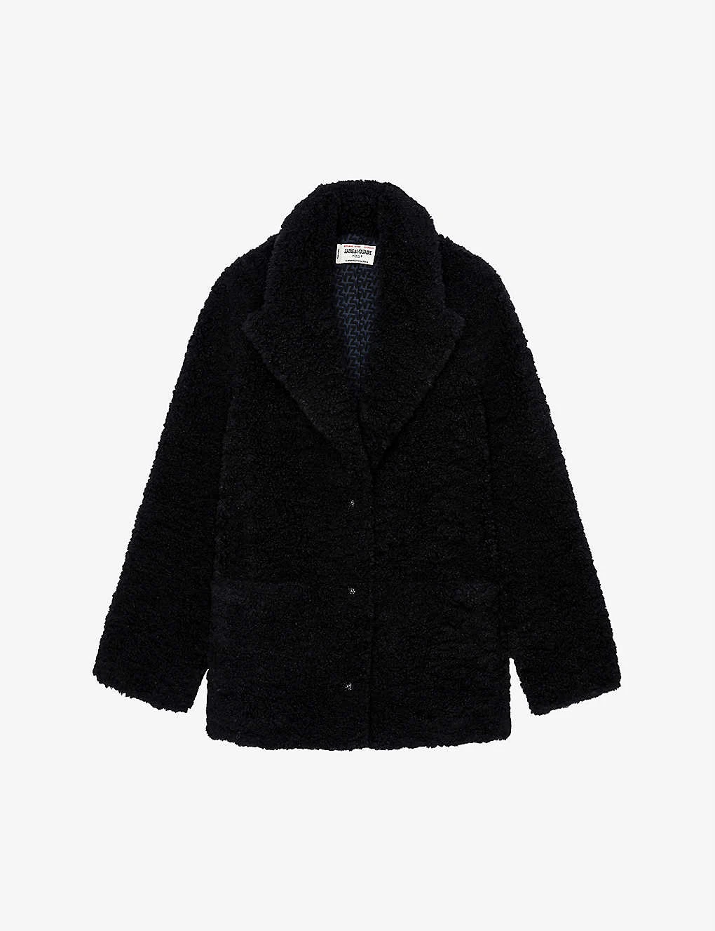 Zadig & Voltaire Fleur Collared Faux-fur Coat