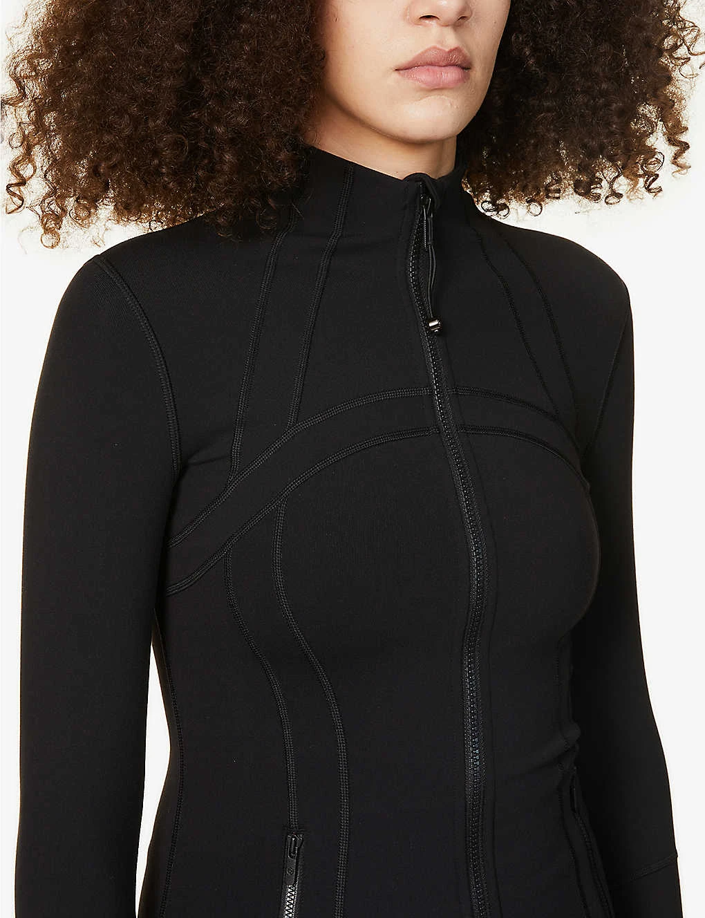 Lululemon Define Funnel-neck Fitted Stretch-knit Jacket - Image 5