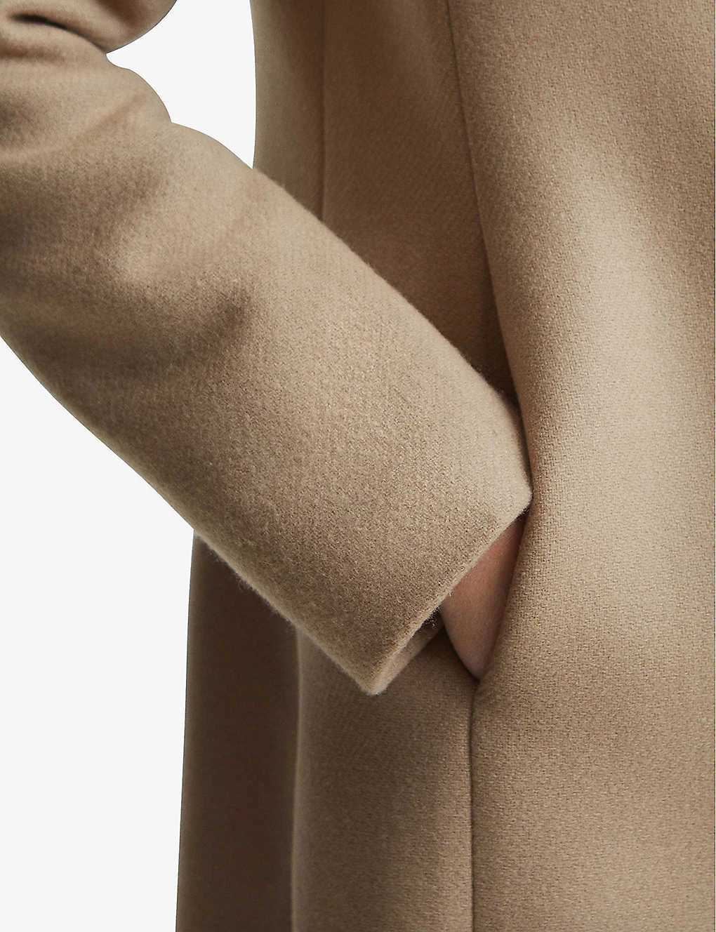 Reiss Mia Asymmetric-front Wool-blend Coat - Image 6