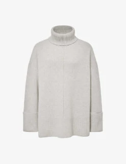 Reiss Sarah Relaxed-fit Roll-neck Wool-blend Jumper
