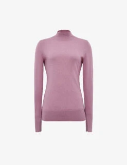 Reiss Sasha Split-sleeve Merino-wool Jumper