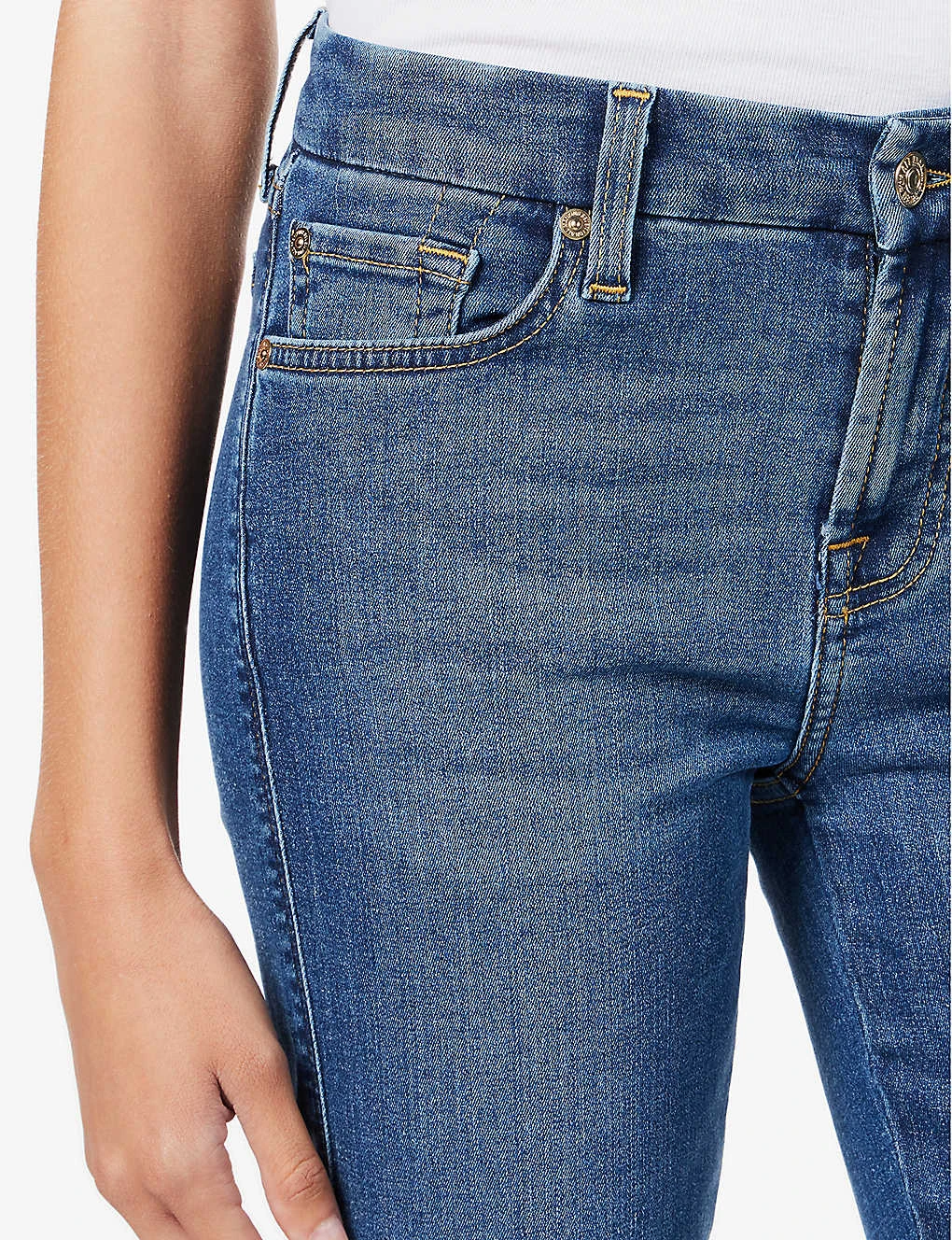 7 For All Mankind Kimmie Straight-leg Mid-rise Stretch-denim Jeans - Image 5