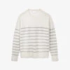 Sparkle-stripe Relaxed-fit Cashmere Jumper