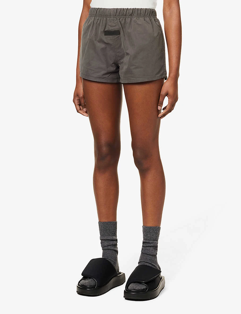 ESSENTIALS Brand-patch Cotton-blend Shorts - Image 3