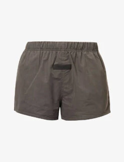 ESSENTIALS Brand-patch Cotton-blend Shorts