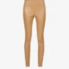 Joseph Gathered Mid-rise Leather Leggings