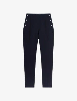 Ted Baker Liroi Popper-detail High-rise Stretch Leggings