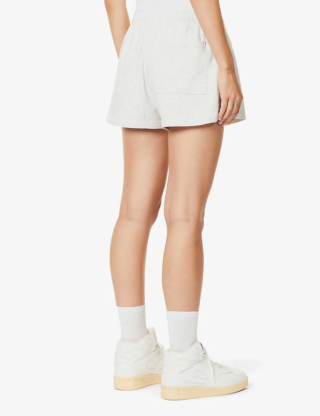 Sporty & Rich X Prince Disco Cotton-jersey Shorts - Image 4