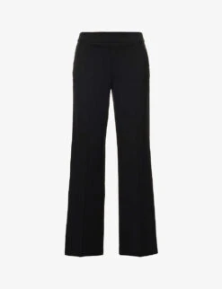 Spanx The Perfect Pant Mid-rise Wide-leg Rayon-blend Trousers