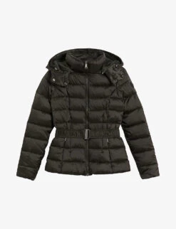 Ted Baker Abbiiee Hooded Belted Padded Shell Jacket