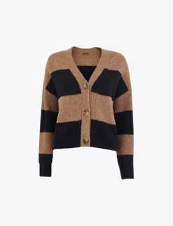 Whistles Stripe-print Stretch-knit Jumper