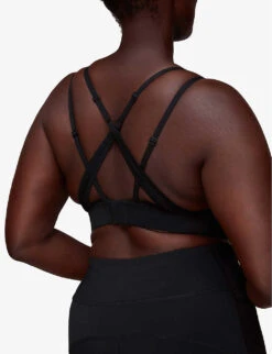 Whistles Square Neck Stretch-woven Sports Bra