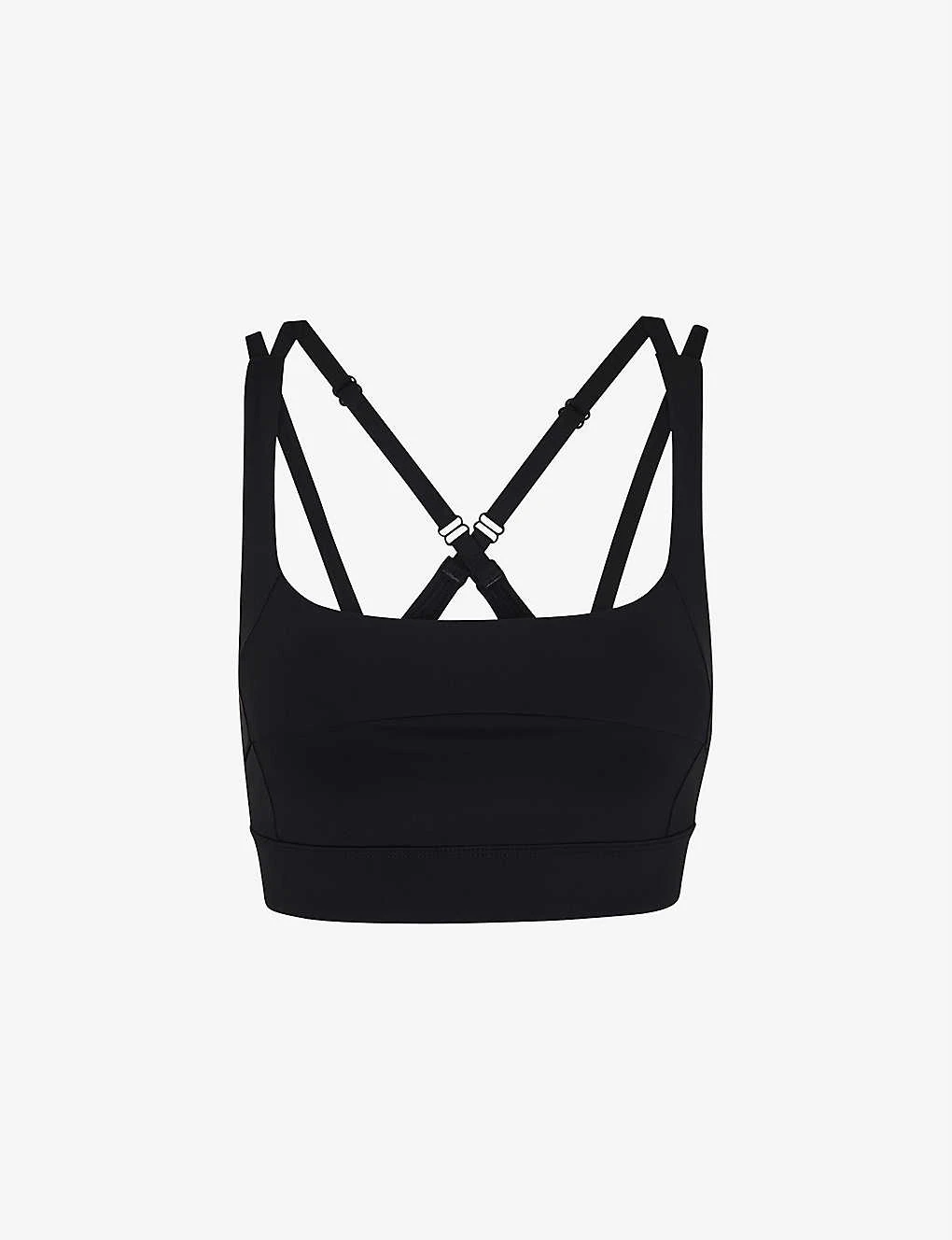 Whistles Square Neck Stretch-woven Sports Bra - Image 2