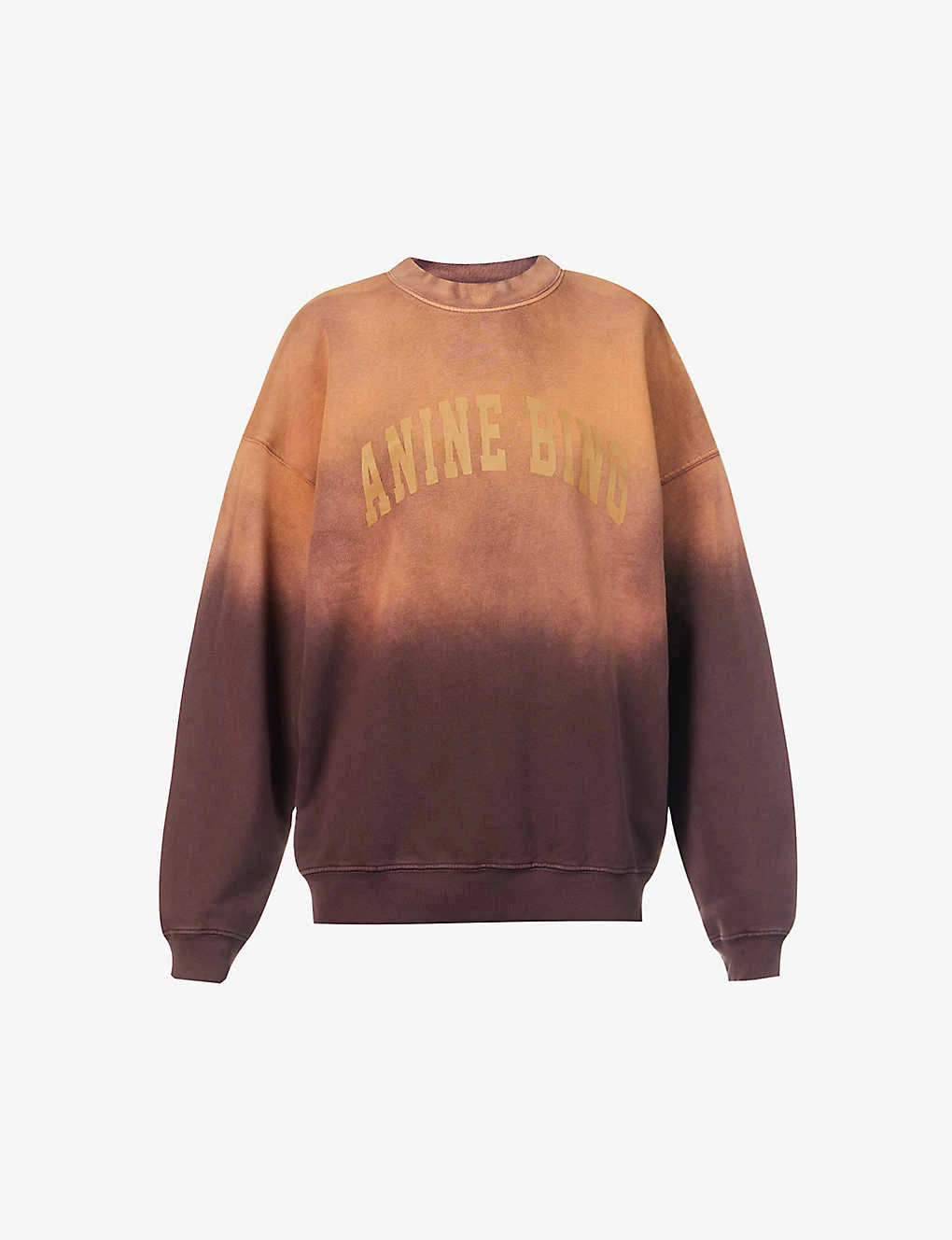 ANINE BING Harvey Logo-embellished Organic-cotton Sweatshirt