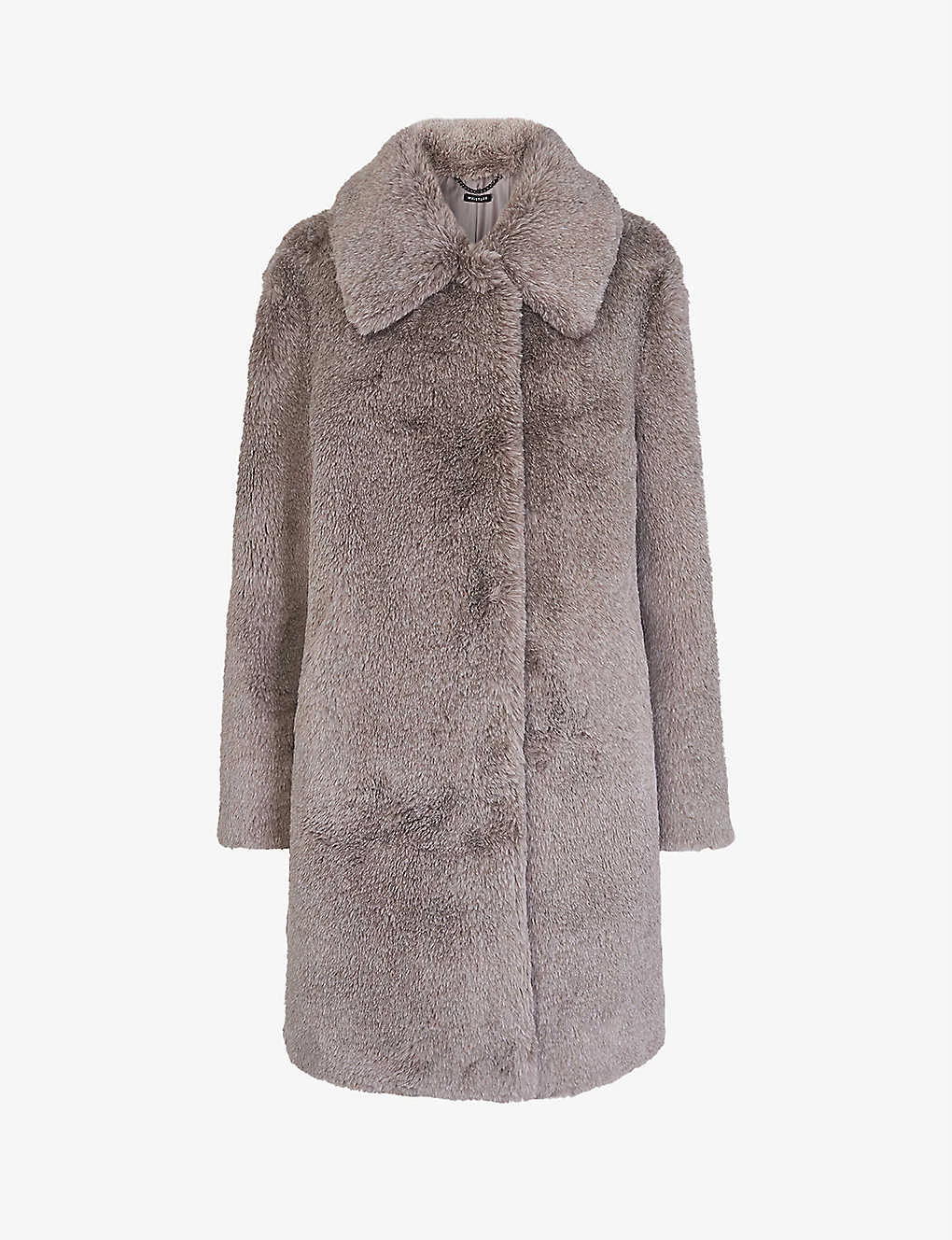 Whistles Imogen Collar-detail Faux-fur Coat