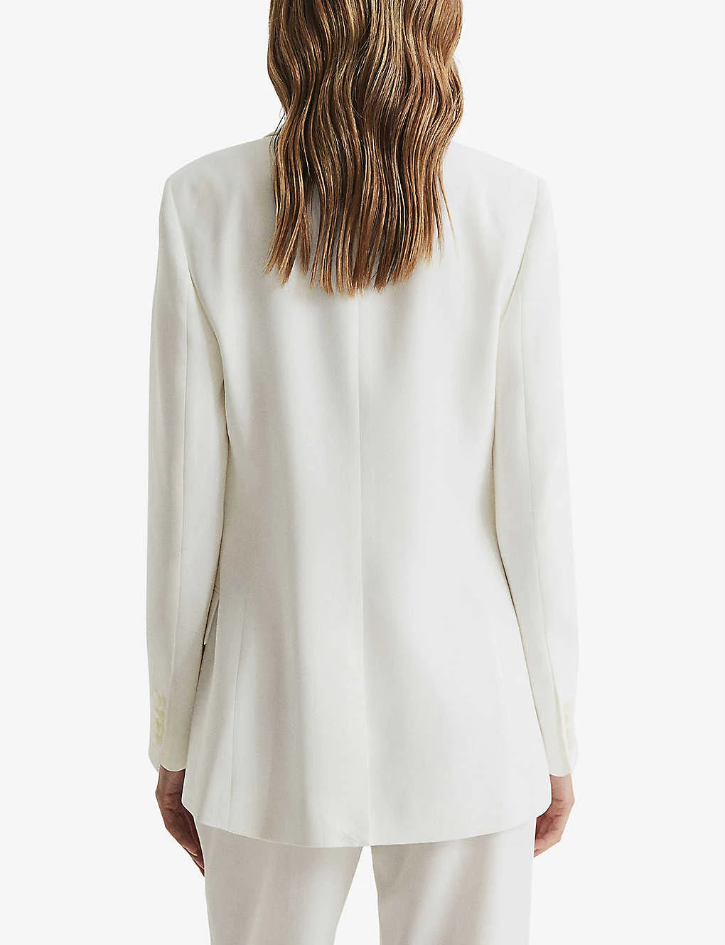 Reiss Tatum Double-breasted Crepe Blazer - Image 4