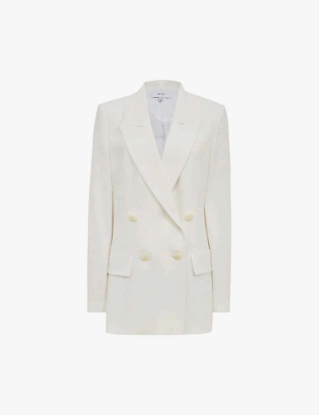 Reiss Tatum Double-breasted Crepe Blazer