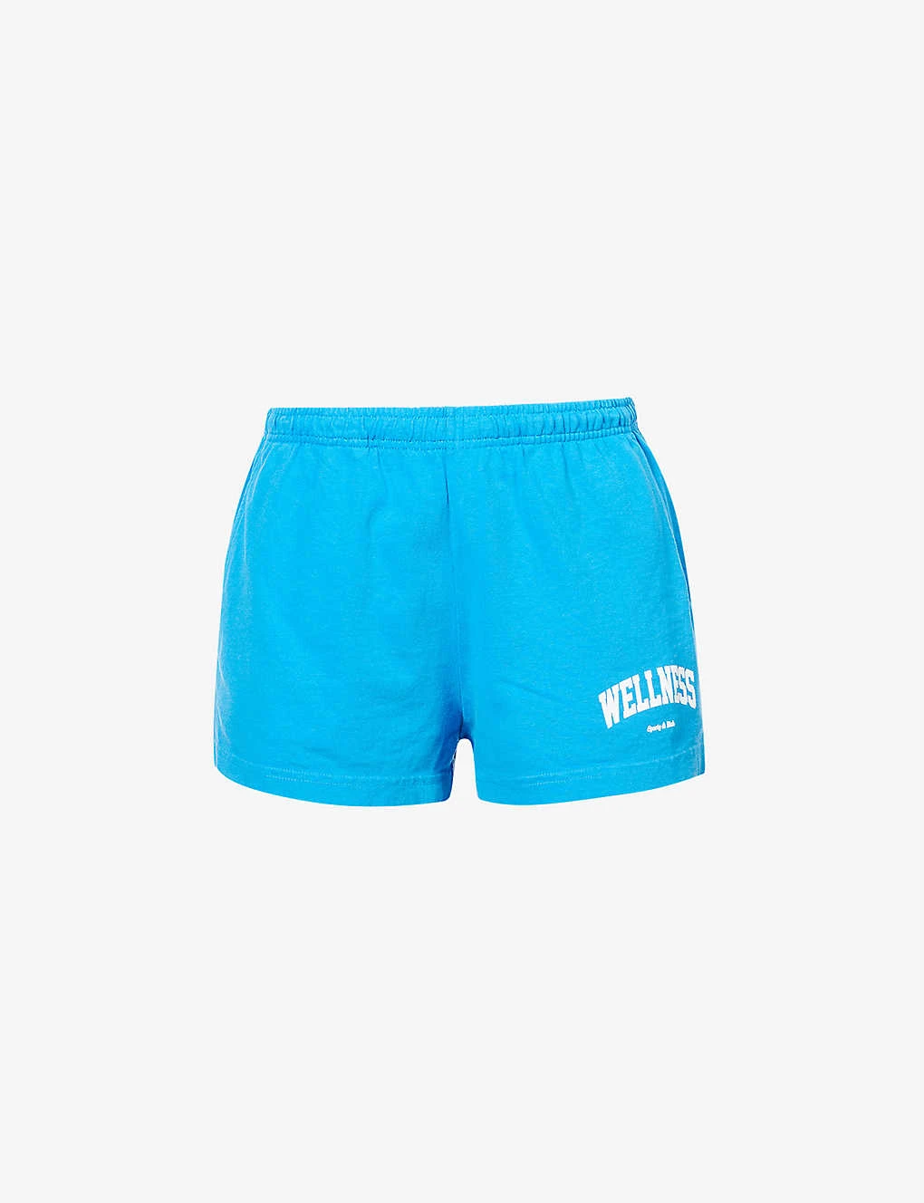 Wellness Graphic-print Mid-rise Cotton-jersey Shorts