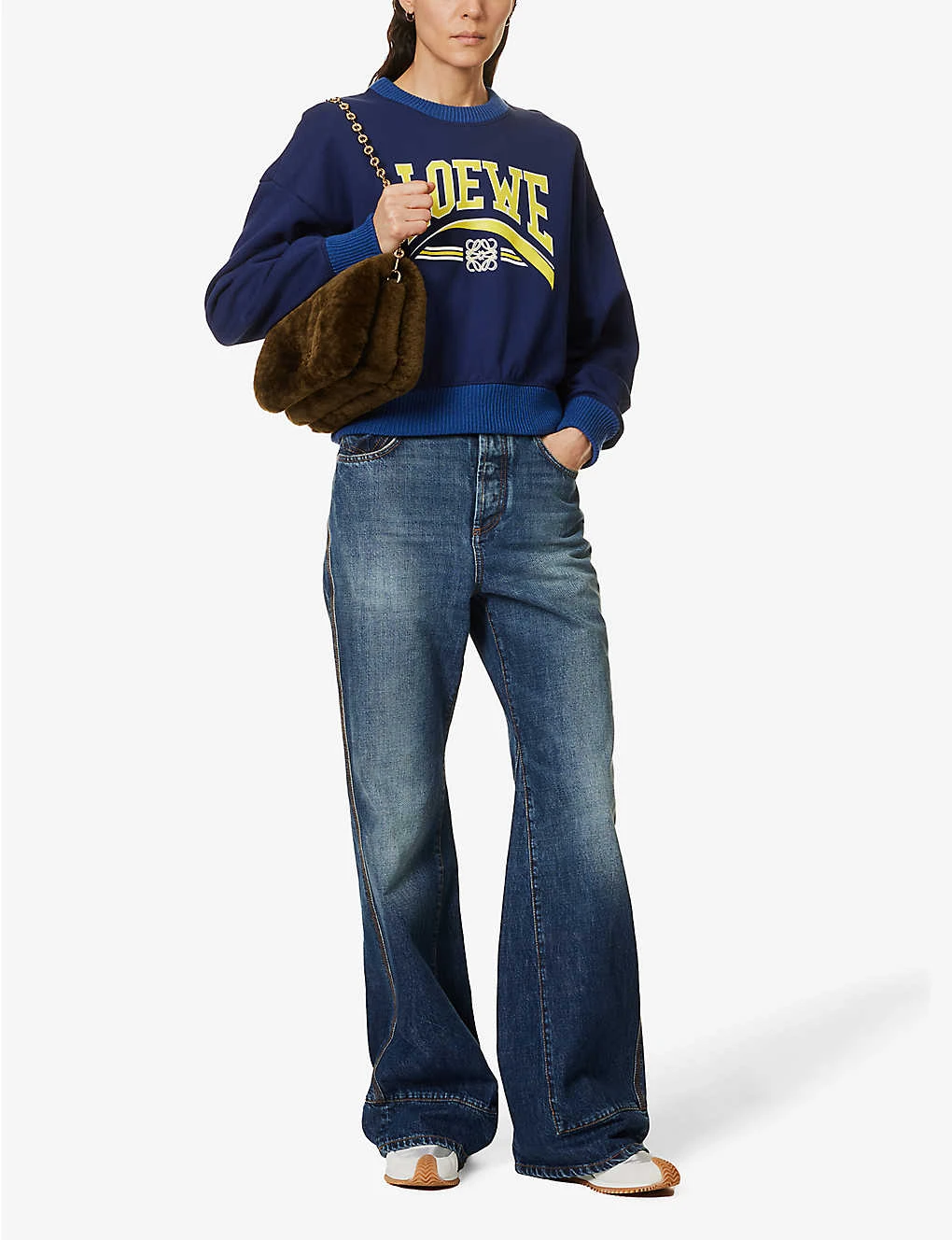 Loewe Logo-print Relaxed-fit Cotton Sweatshirt - Image 2