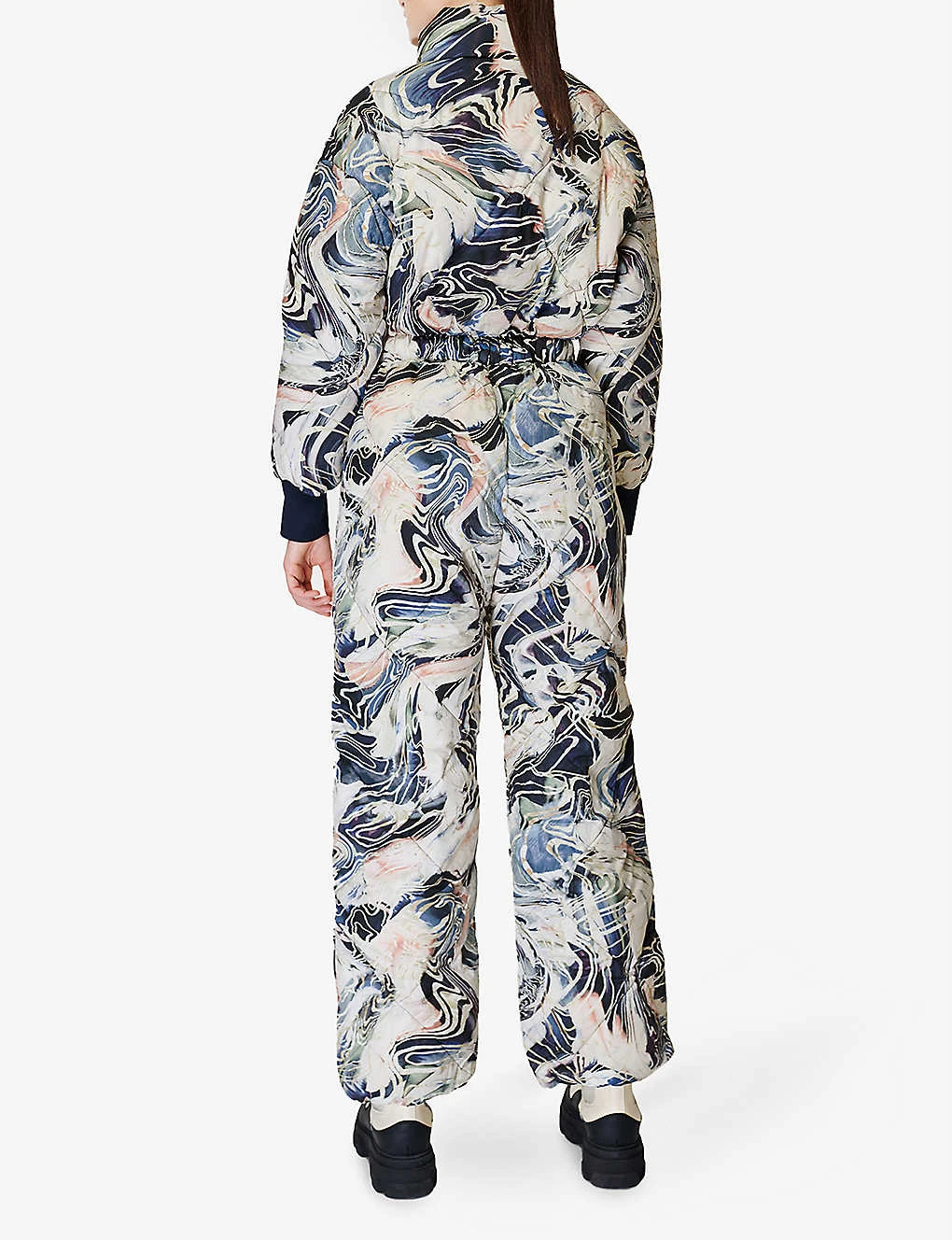 Sweaty Betty Aspen Ski Glacier-print Recycled-polyester Jumpsuit - Image 3