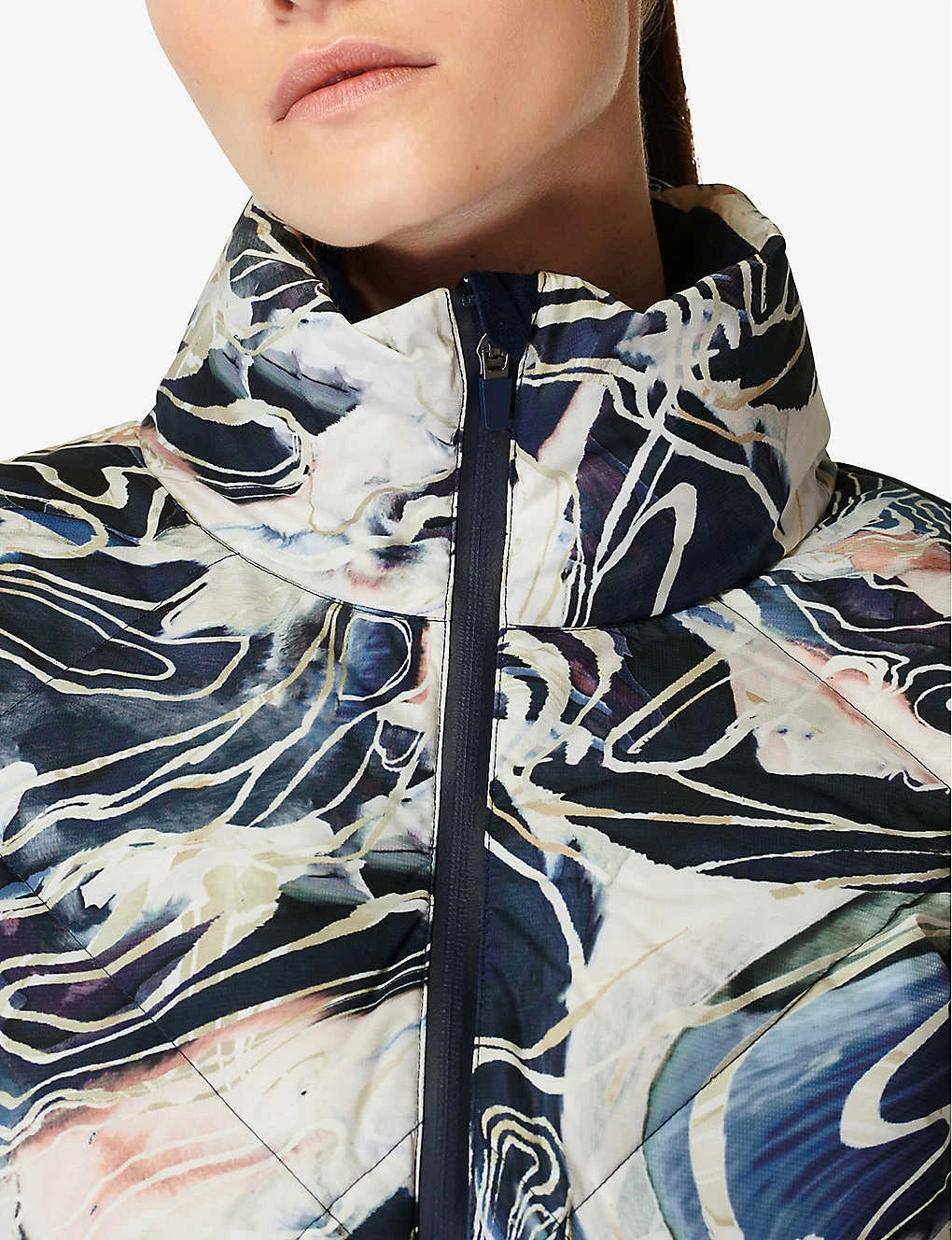 Sweaty Betty Aspen Ski Glacier-print Recycled-polyester Jumpsuit - Image 4