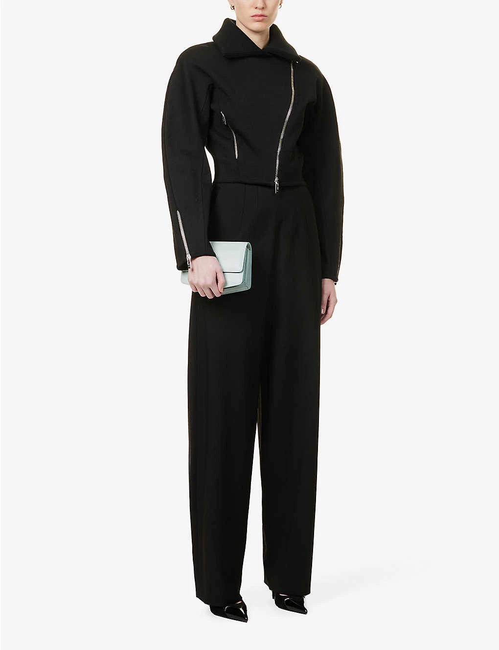 ALAIA Padded-shoulder Wool-blend Jacket - Image 2