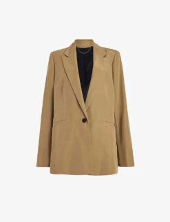 AllSaints Yolanda Single-breasted Relaxed-fit Woven Blazer