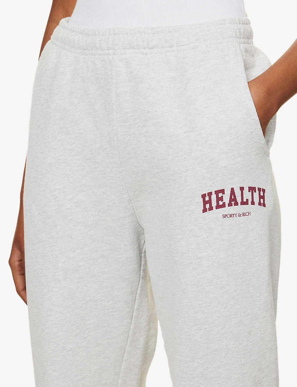 Health Relaxed-fit Cotton-jersey Jogging Bottoms - Image 5