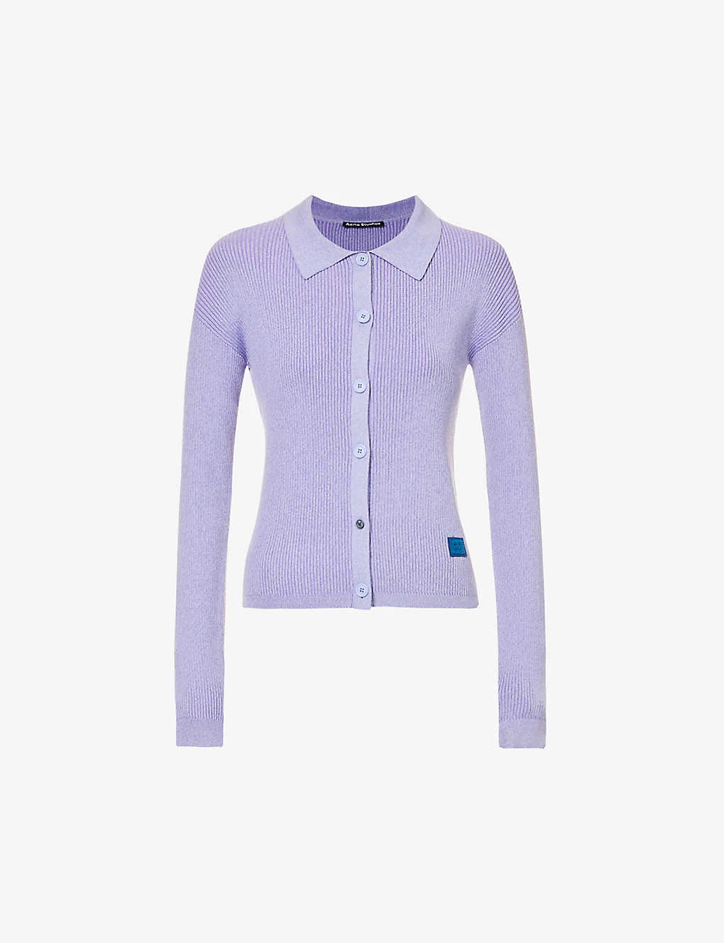 Acne Studios Keat Logo-patch Wool-blend Knitted Cardigan