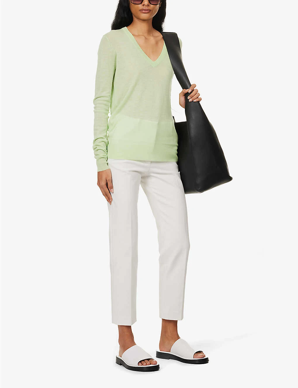 Joseph V-neck Cashmere Knitted Jumper - Image 2