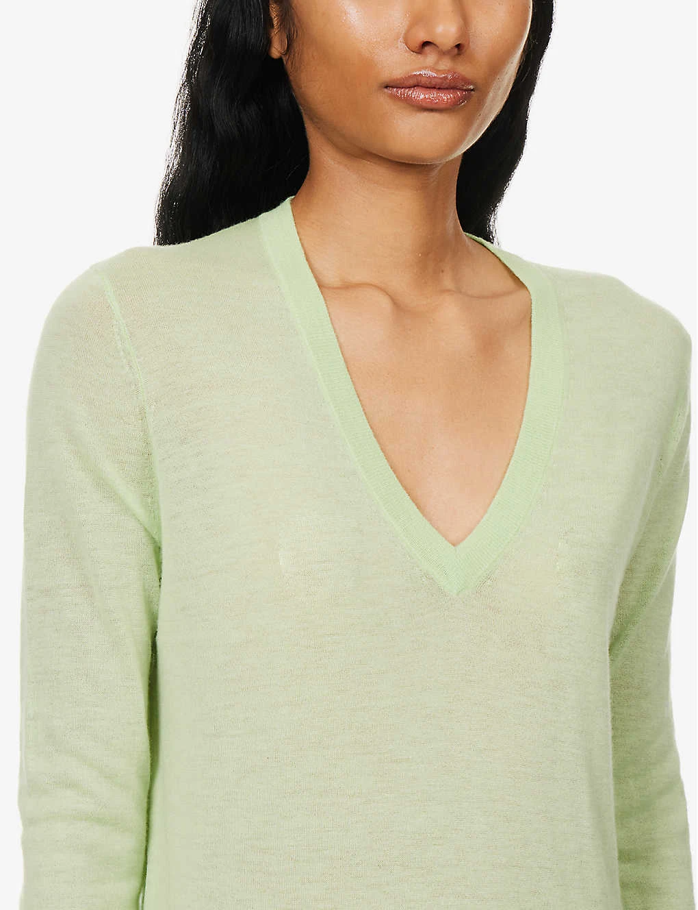 Joseph V-neck Cashmere Knitted Jumper - Image 5
