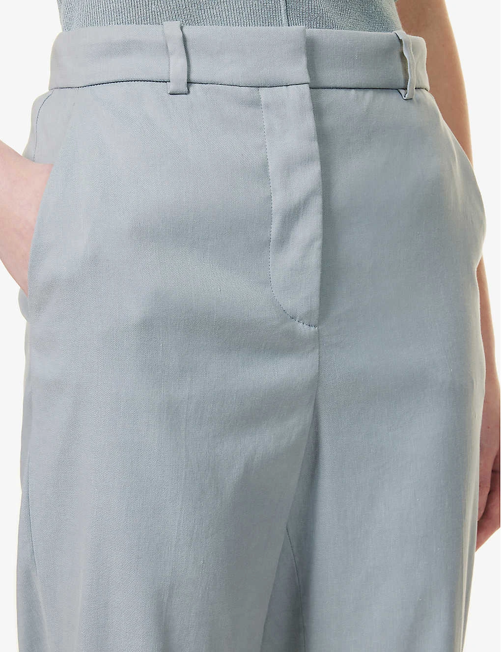 Joseph Trina Straight-leg Mid-rise Linen-blend Trousers - Image 5