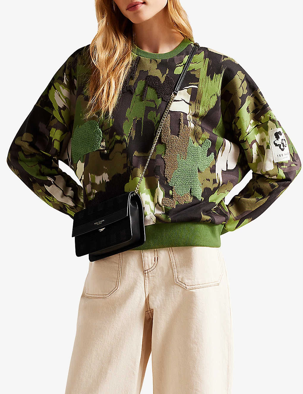 Ted Baker Hensely Camouflage-print Cotton Jumper - Image 3